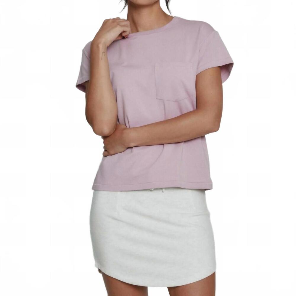 NEW 7DIAMONDS relaxed pocket tee in taffy